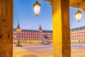 Old town Madrid, Spain\'s Plaza Mayor Royalty Free Stock Photo