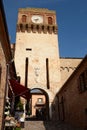 Old town main gate. Gradara. Pesaro and Urbino province. Marche. Italy