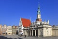 Old Town main Market Square with Greater Poland uprising museum and City Hall of Poznan, Poland