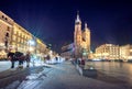 Old town market square of Krakow.