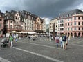 Old town market square of Mainz Germany