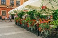 Old Town Market Square in Warsaw is a bustling local gathering place and a symbol of the city\'s resilience