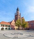 Old Town Market with St. Mary's Church (15th century), one of the biggest brick churches in Europe.