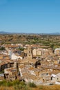 Old town of Monzon, in Aragon, Spain