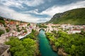 Old town of Mostar with famous Old Bridge Stari Most, Bosnia and Herzegovina