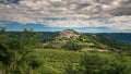 Motovun the little town in the hills of Istria in Croatia