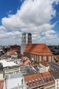Old Town of Munich with the Cathedral of Our Lady Royalty Free Stock Photo