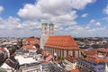 Old Town of Munich with the Cathedral of Our Lady Royalty Free Stock Photo