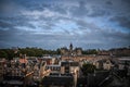 Edinburgh Cityscape View from a House Window, with George Eliot School in the Background - Scotland Royalty Free Stock Photo