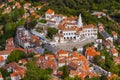 Old town and National Palace - Sintra Portugal Royalty Free Stock Photo