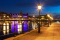 Old Town at night in Stockholm, Sweden Royalty Free Stock Photo