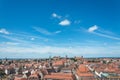Old town of Nuremberg with the castle seen from St Lorenz church Royalty Free Stock Photo