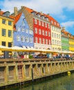 Old town, Nyhavn harbor, Copenhagen Royalty Free Stock Photo