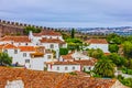 Old town Obidos fortress landscape view, Portugal Royalty Free Stock Photo