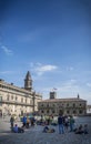 Old town Obradoiro Square near santiago de compostela cathedral