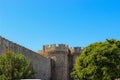 Old town. Palace of the Grand Masters - Rhodes island, Greece Royalty Free Stock Photo