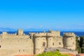 Old town. Palace of the Grand Masters - Rhodes island, Greece Royalty Free Stock Photo