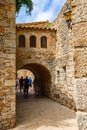 Old town of Pals in Girona, Catalonia, Spain. Royalty Free Stock Photo