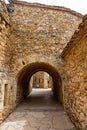 Old town of Pals in Girona, Catalonia, Spain. Royalty Free Stock Photo