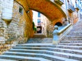 Old town of Pals in Girona, Catalonia, Spain.