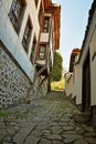 Historical street and passage in Plovdiv old town , Bulgaria