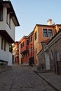 Historical street and passage in Plovdiv old town , Bulgaria