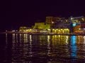 Old town and port of Chania city - Crete, Greece Royalty Free Stock Photo