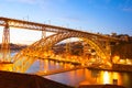 Dom Luis bridge. Porto, Portugal Royalty Free Stock Photo