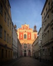 Buildings in the old town Poznan, Poland, June 2019