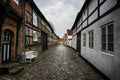 Old town Ribe in Denmark Royalty Free Stock Photo