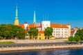 Old Town of Riga, Riga castle and Daugava River in summer Riga