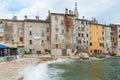 The old town of Rovinj. Sea, houses, local market. Istria, Croatia Royalty Free Stock Photo