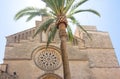 Old Town, Sant Jaume church in Majorca. Alcudia, Mallorca, Balearic island, Spain 28.06.2017. Royalty Free Stock Photo