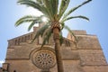 Old Town, Sant Jaume church in Majorca. Alcudia, Mallorca, Balearic island, Spain 28.06.2017. Royalty Free Stock Photo