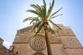 Old Town, Sant Jaume church in Majorca. Alcudia, Mallorca, Balearic island, Spain 28.06.2017. Royalty Free Stock Photo