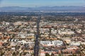 Old town Scottsdale looking north from overhead