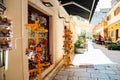 Old town shopping street in Zadar, Croatia Royalty Free Stock Photo