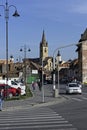 Old Town Sibiu Romania View from Cibin Bridge