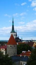 Old town, sky, roof, Tallinn, summer Royalty Free Stock Photo