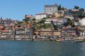 Old Town Skyline from Across the Douro River: Typical Colorful Facades - Porto, Portugal Royalty Free Stock Photo