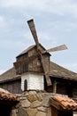 Old town of Sozopol,Small windmill, Bulgaria Royalty Free Stock Photo
