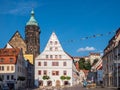 Old town of the spa town Bad Schandau in Saxon Switzerland