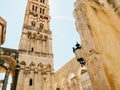 Old Town of Split, Croatia. Inside the city. Ancient architectur