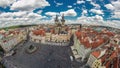 Old Town Square timelapse in Prague, Czech Republic. It is the most well know city square Staromestka nameste .