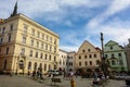 Old Town Square in Cesky Krumlov Royalty Free Stock Photo