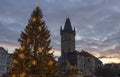 Old Town Square at Christmas time, Prague, Czech Republic Royalty Free Stock Photo