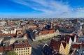 old town square with city hall, Wroclaw Royalty Free Stock Photo