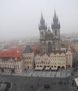 Old Town Square or clock in Prague in Czech republic Royalty Free Stock Photo