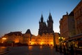 Old Town Square at night (Stare Mesto), Prague Royalty Free Stock Photo