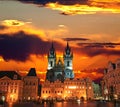 The Old Town Square in Prague City